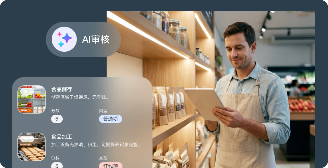 门店质检报告审核 Agent 界面
